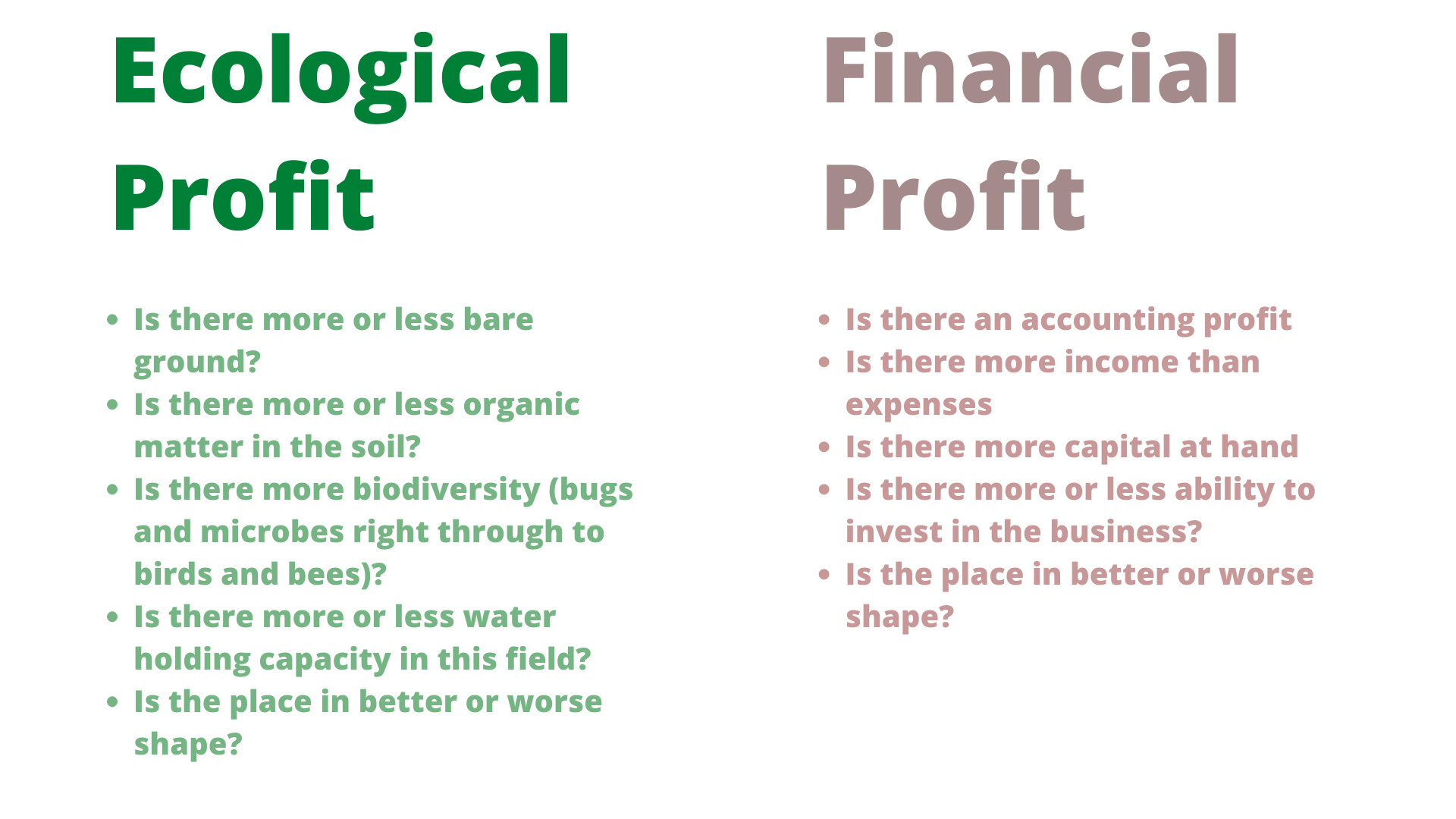 accounting and ecology